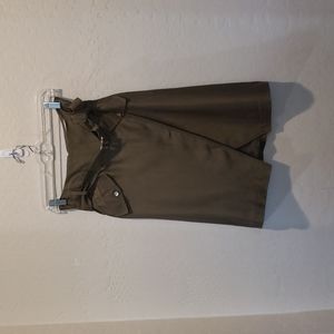 Andy The-Anh Olive Green  Asymmetrical  Skirt Size 4